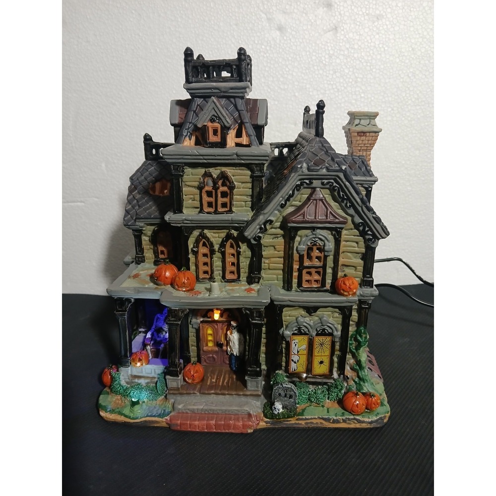 Lemax Spooky Town Witches Perch 2006 Signature Collection Retired & Rare WORKING - Picture 3 of 7